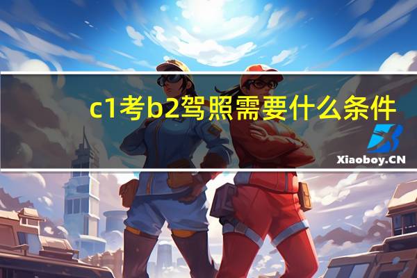c1考b2驾照需要什么条件