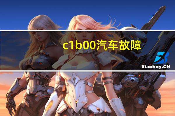 c1b00汽车故障