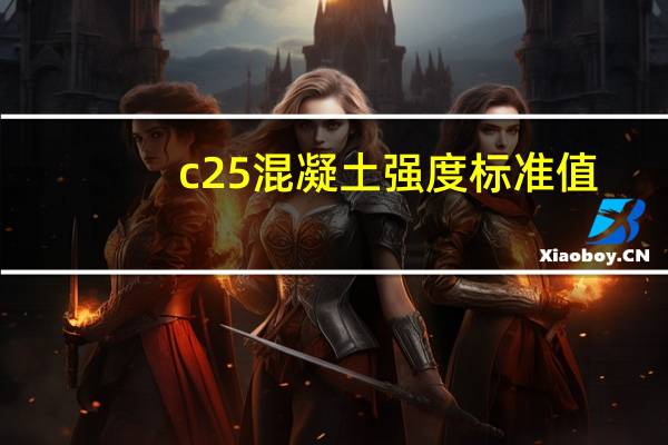 c25混凝土强度标准值（c25混凝土）