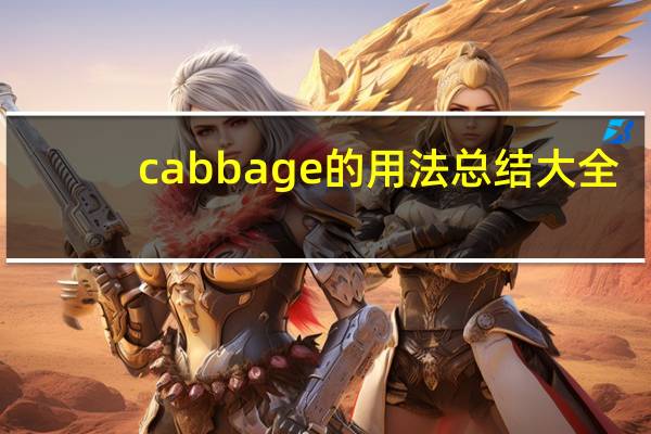 cabbage的用法总结大全