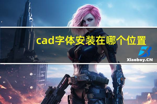 cad字体安装在哪个位置（cad字体安装在哪个文件夹）