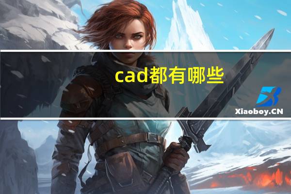 cad都有哪些
