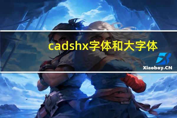 cadshx字体和大字体（CAD常用的SHX字体都有哪些）