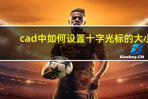 cad中如何设置十字光标的大小