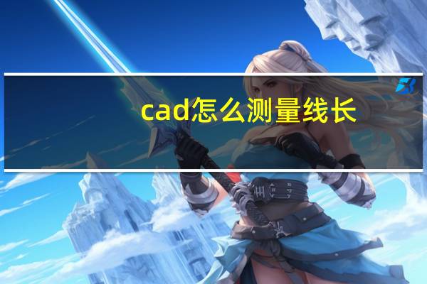 cad怎么测量线长