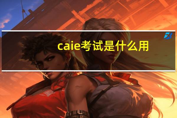 caie考试是什么用