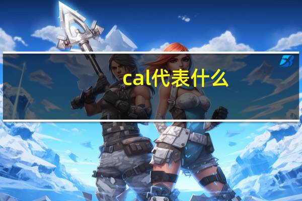 cal代表什么