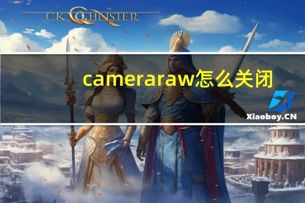 camera raw怎么关闭