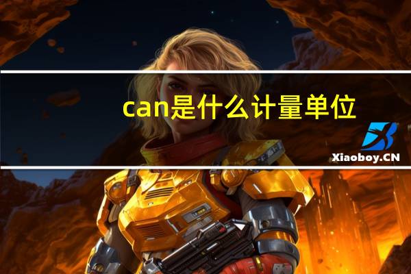 can是什么计量单位