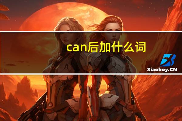 can 后加什么词