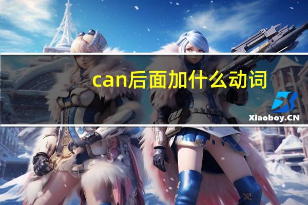 can后面加什么动词