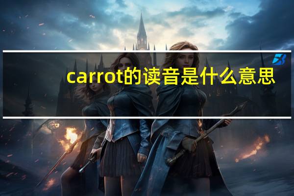 carrot的读音是什么意思