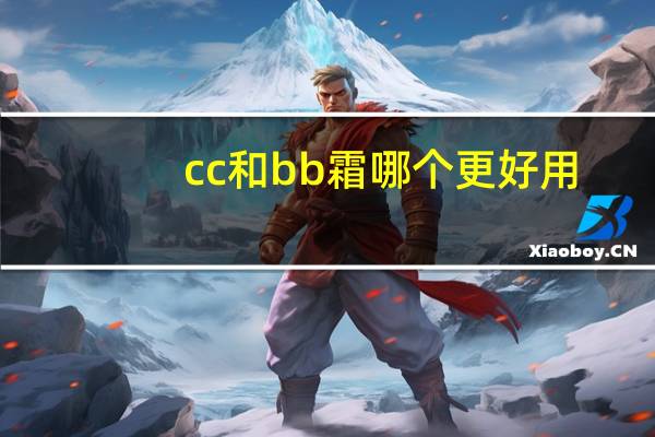 cc和bb霜哪个更好用