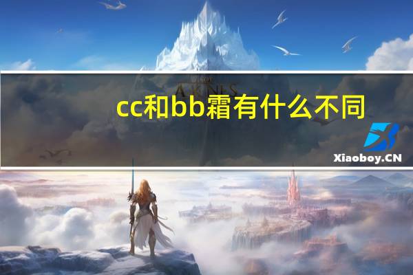 cc和bb霜有什么不同