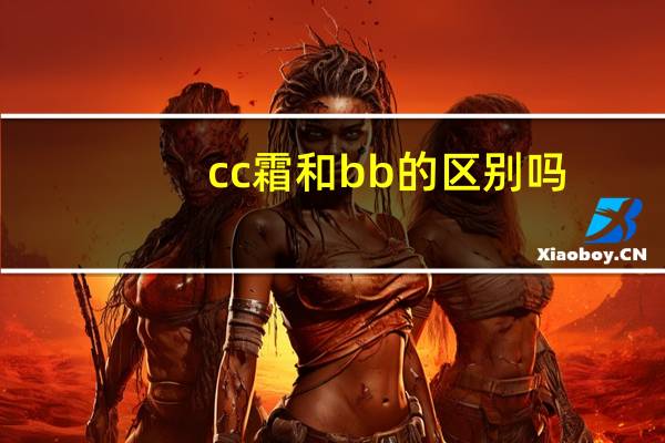 cc霜和bb的区别吗