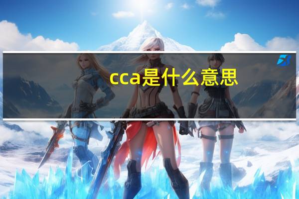 cca是什么意思