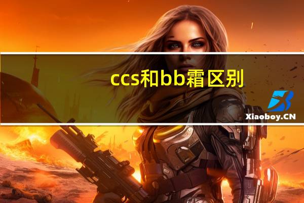 ccs和bb霜区别