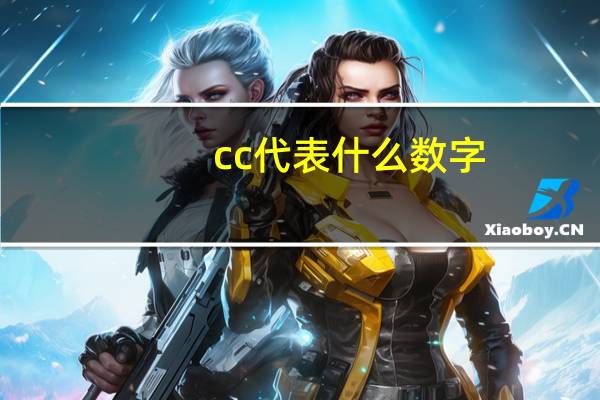 cc代表什么数字
