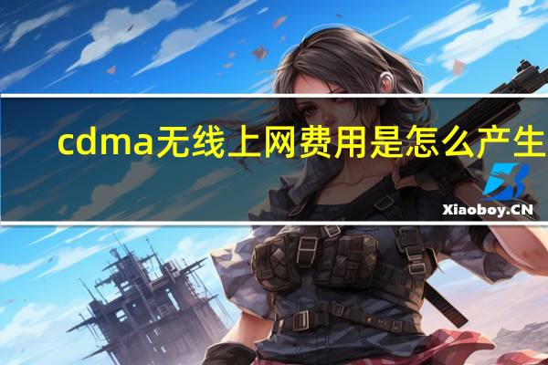 cdma无线上网费用是怎么产生的（cdma无线上网卡）
