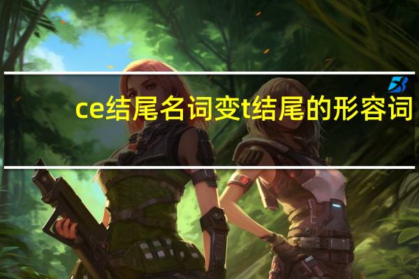 ce结尾名词变t 结尾的形容词