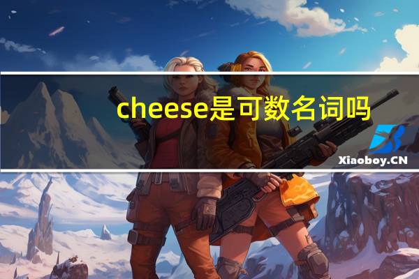 cheese是可数名词吗