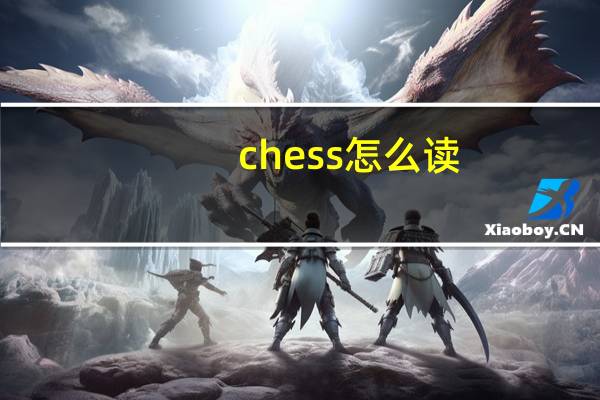 chess怎么读