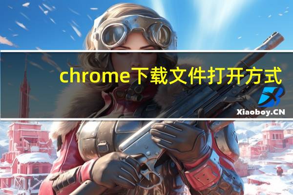 chrome下载文件打开方式