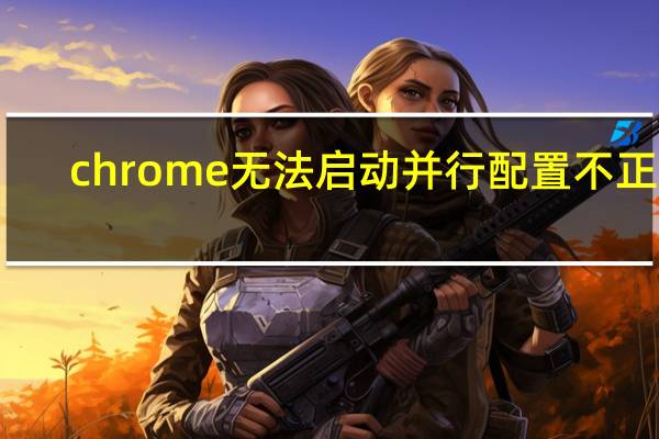 chrome无法启动并行配置不正确