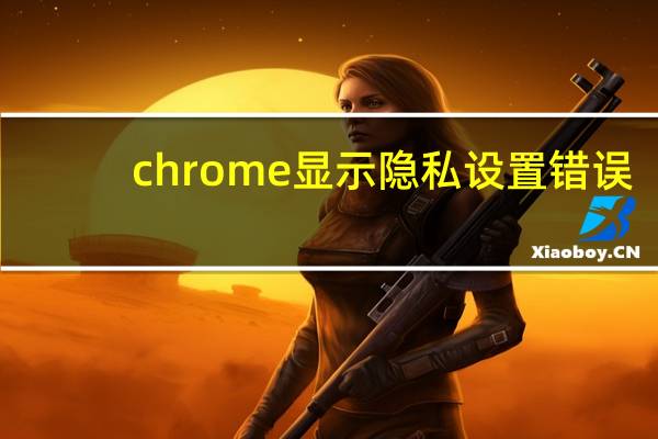 chrome显示隐私设置错误