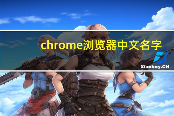chrome浏览器中文名字