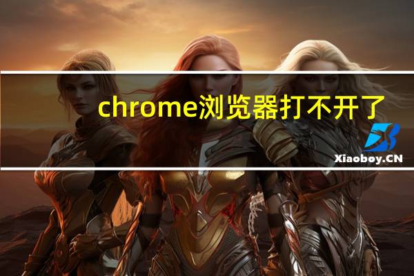 chrome浏览器打不开了