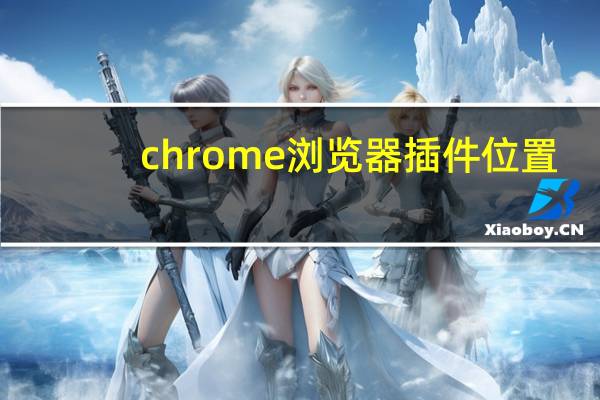 chrome浏览器插件位置