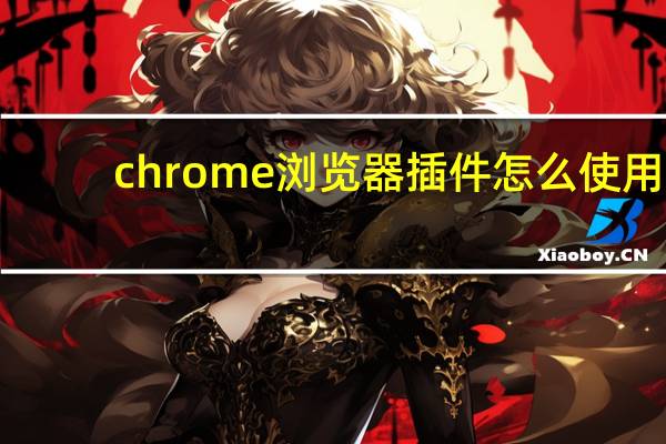 chrome浏览器插件怎么使用