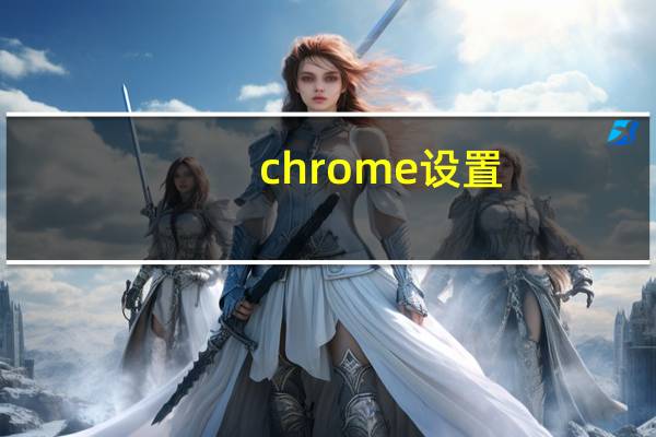 chrome设置