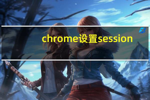 chrome设置session
