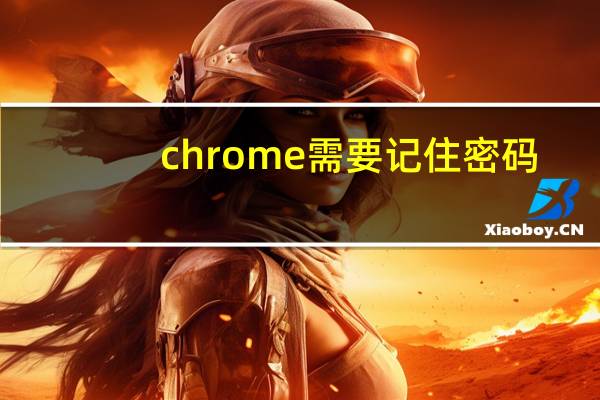 chrome需要记住密码