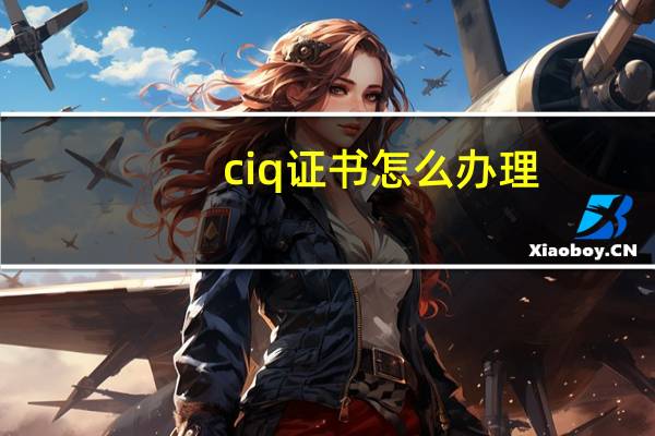 ciq证书怎么办理（CIQ是什么 CIQ证书又是什么）