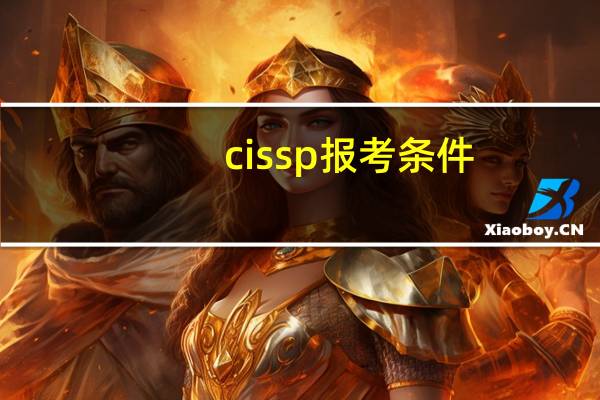 cissp报考条件
