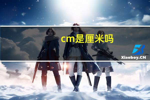 cm是厘米吗