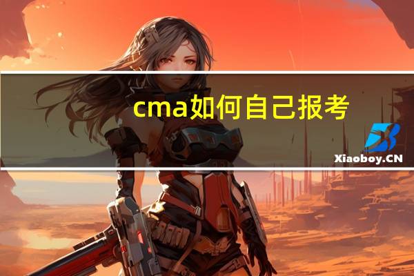 cma如何自己报考