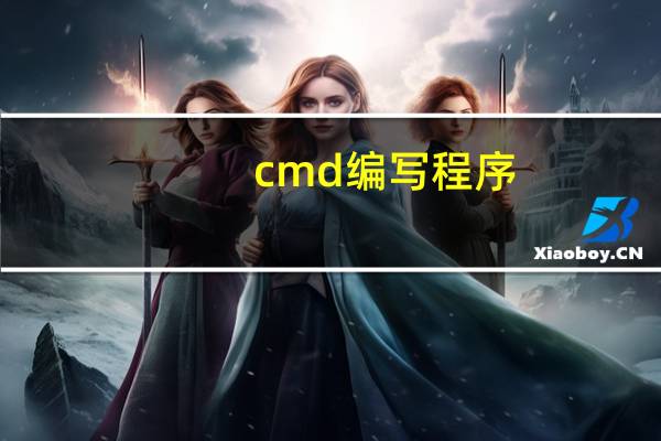 cmd编写程序