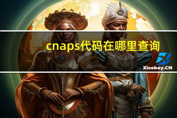 cnaps代码在哪里查询（cnaps）