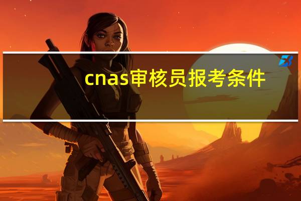 cnas审核员报考条件