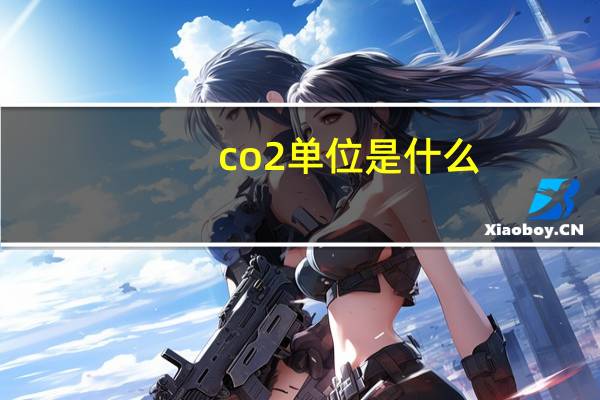 co2单位是什么