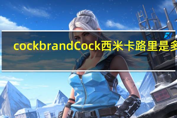 cock brand Cock 西米卡路里是多少