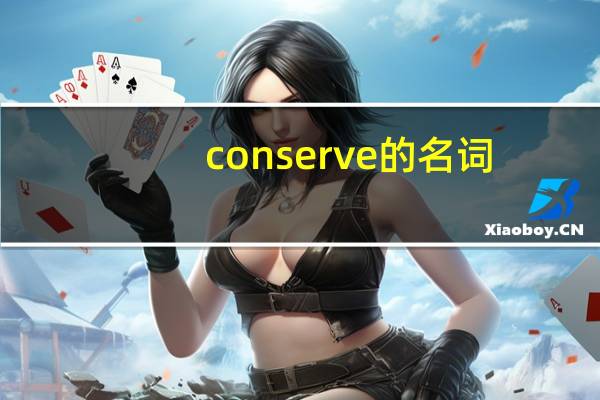 conserve的名词