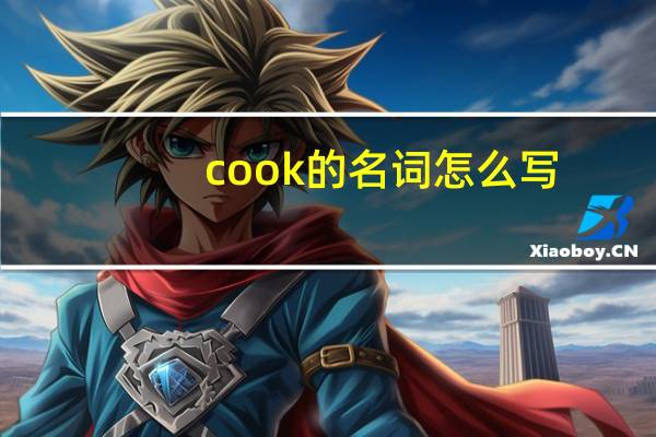 cook的名词怎么写