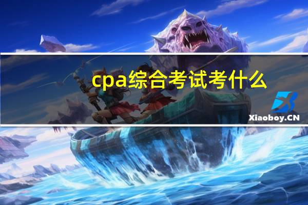 cpa综合考试考什么