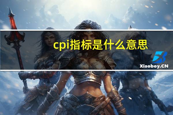 cpi指标是什么意思