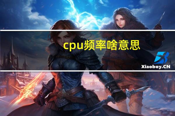 cpu频率啥意思（cpu频率是什么意思）